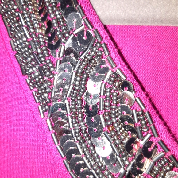 (M)🆕️🔥Apt 9🔥 Aline Embellished Top😍 Ptp 18"× L26" - Picture 8 of 11